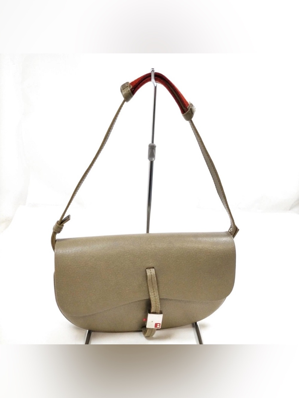 Bally Women’s Taupe Leather Shoulder Bag